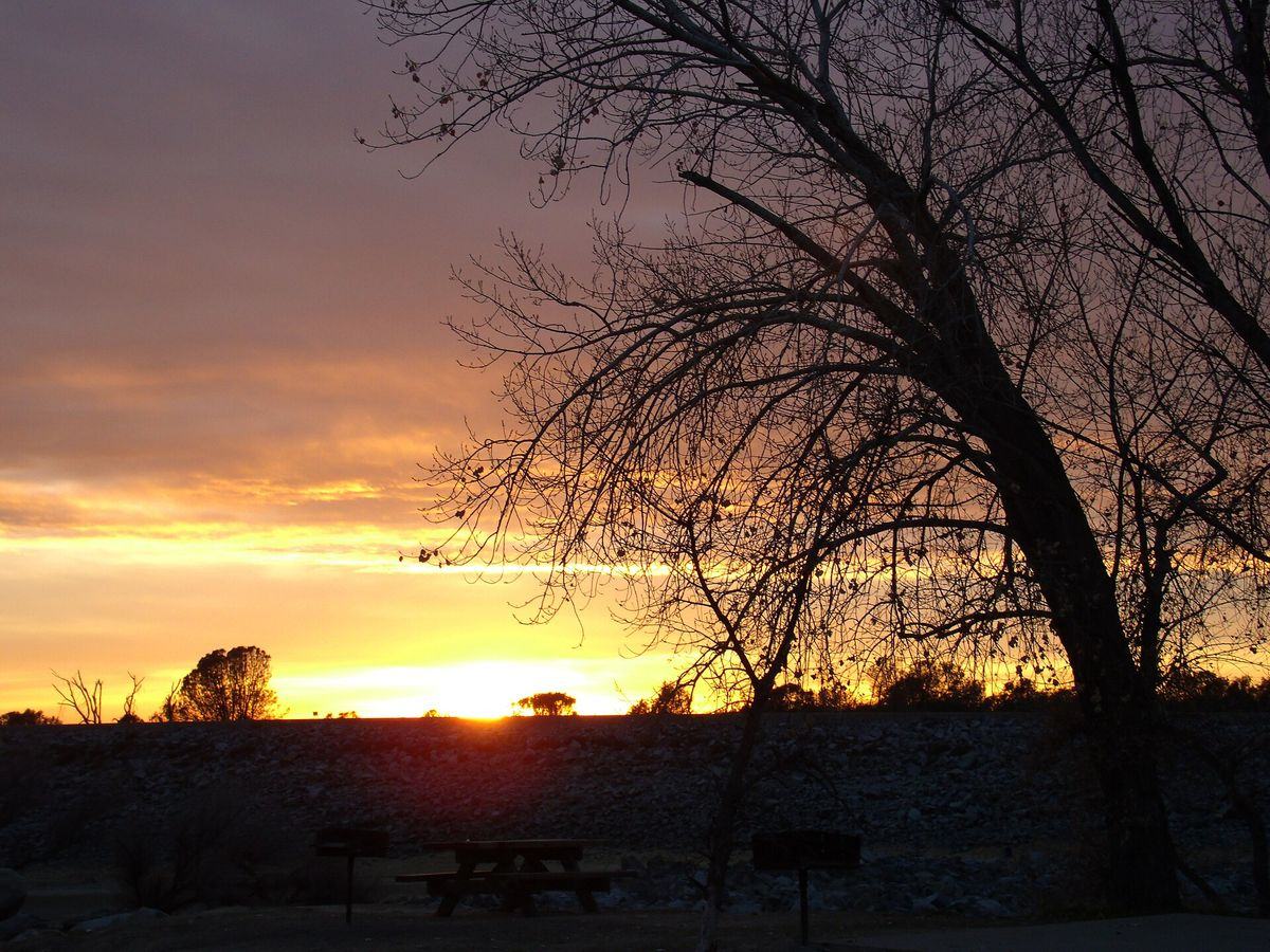 Sunset over Folsom Lake